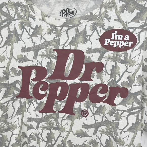 Dr. Pepper Leaf Camo I’m a Pepper T-Shirt Women’s XL - Picture 4 of 10